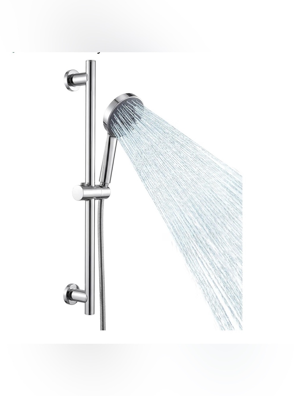 KES Adjustable Shower Head with Slide Bar, Handheld Shower Head Holder 5 Functio